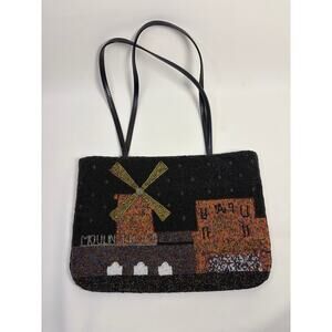 Y&S Beaded Handbag Moulin Rouge Y2K Vintage Shoulder bag Black Brown